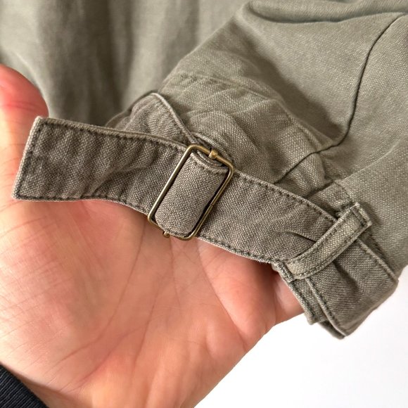 Free People Green Slouchy Military Jacket size XS - Picture 10 of 15